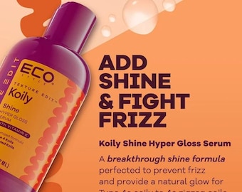 Siero iperlucido per ricci / Siero lucidante anti-crespo / Cura naturale dei capelli / Trattamento idratante e levigante / cura dei capelli / Capelli con finitura lucida