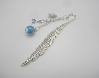 Silvertone Ocean Charm Bookmark