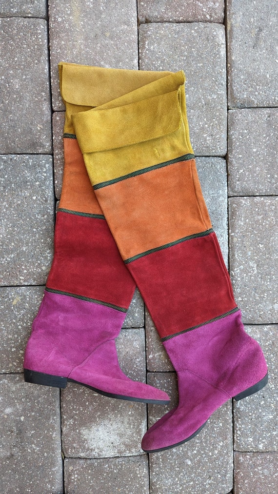 GROOVY Retro Vintage Zipper Boots