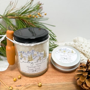 Mountain Pine Sugar Scrub / Fall Collection / Coconut Oil / Exfoliation Scrub