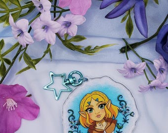 Zelda glitter Keychain