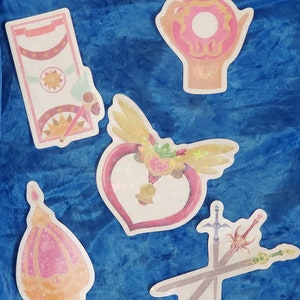 Magical Girl Glitter stickers