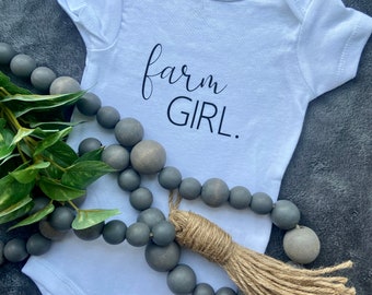 Baby Onesie-Farm Girl