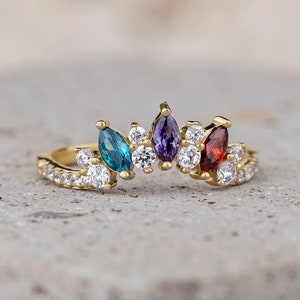 Marquise store mothers ring