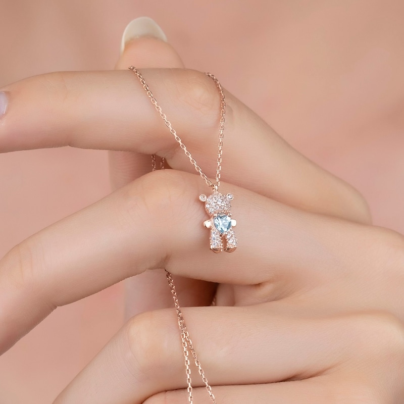 Crystal Bear Necklace main image 0