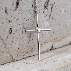 Handmade Jesus Crucifix Necklace, Cross Necklace, Dainty Cross Necklace, Mothers Necklace, Christian Gifts, Cross Pendant, Graduation Gifts