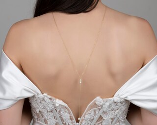 Boho Collana Lunga Con Perle E Catena Argento - Gioiello Retro Per Sposa, Largo 60 Cm, Design A Goccia, Regalo Estivo