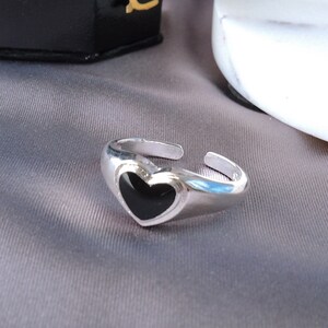 Black Heart Ring - Silver (925) – VIVID GLAM CO.