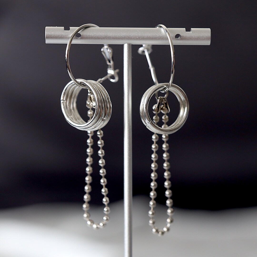 Multi Hoop Earring Layer Earring Hoop Earring Streetwear Etsy