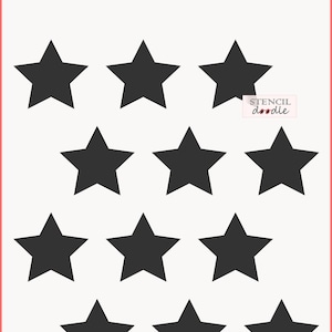 Stars Wall Stencil, Star Arts and Crafts Stencil