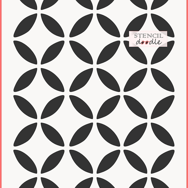 Wall Stencil Geometric - Etsy