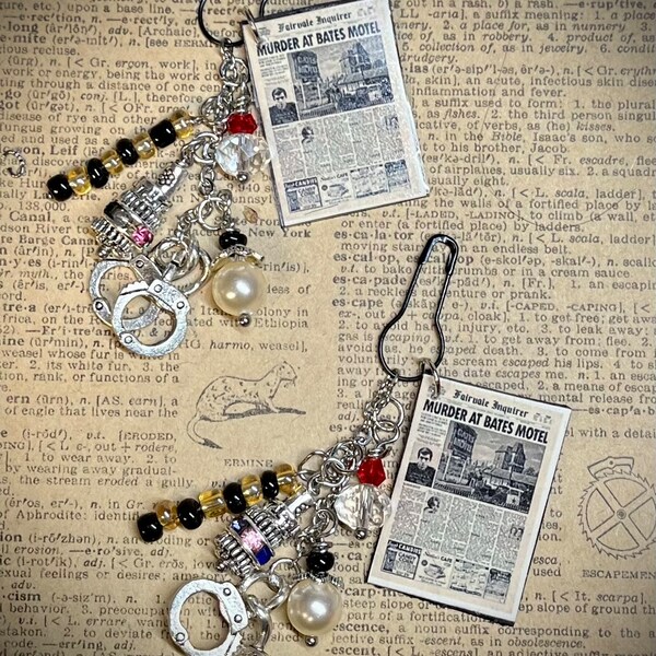 Newspaper Charm Etsy