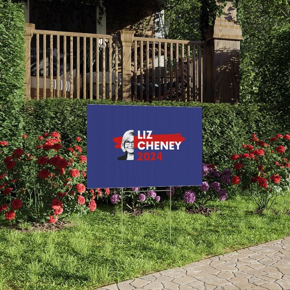Liz Cheney 2024 Yard Sign for President 2024 Presidential Etsy
