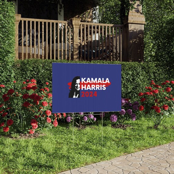 Kamala Harris 2024 Yard Sign for President 2024 Etsy