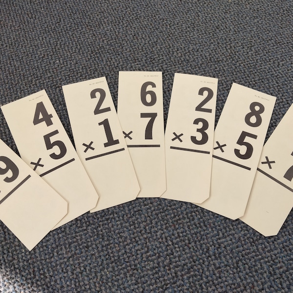 Vintage Flashcards Etsy