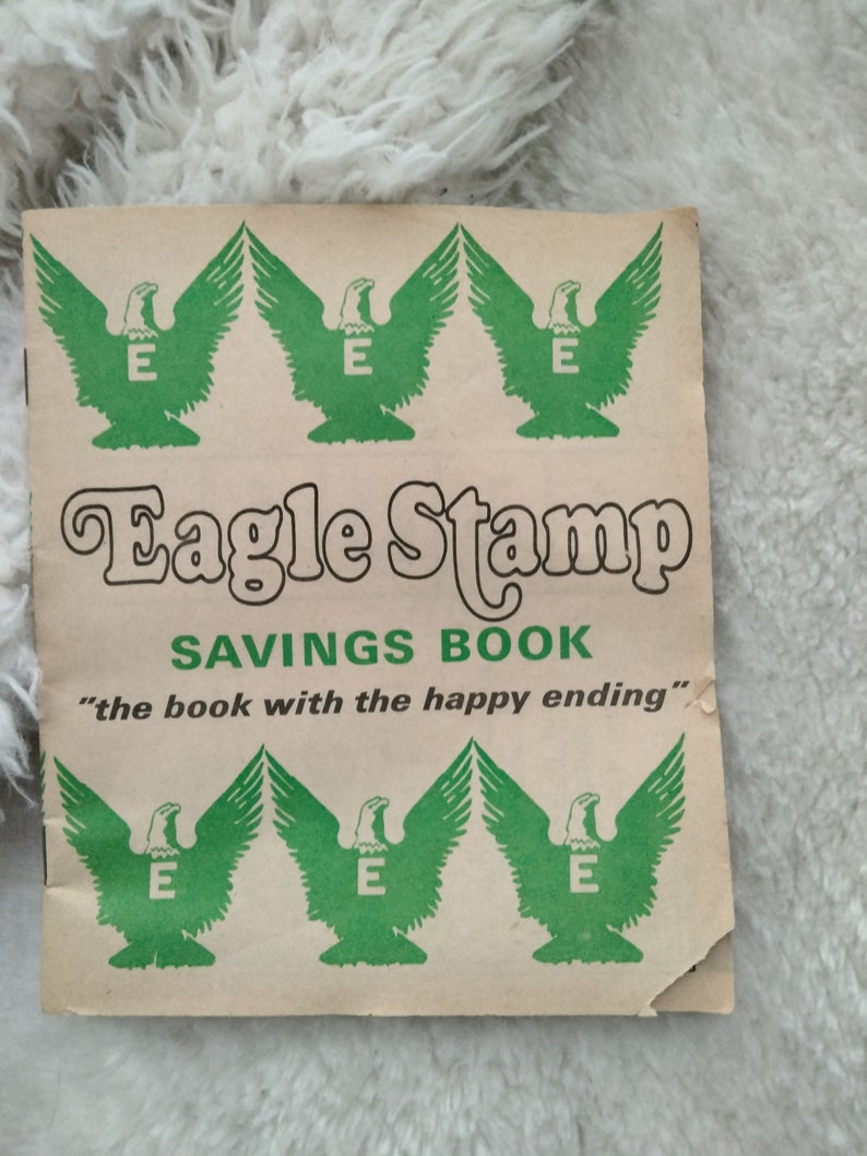 Vintage 1969 Eagle Stamp Savings Book Unused Etsy