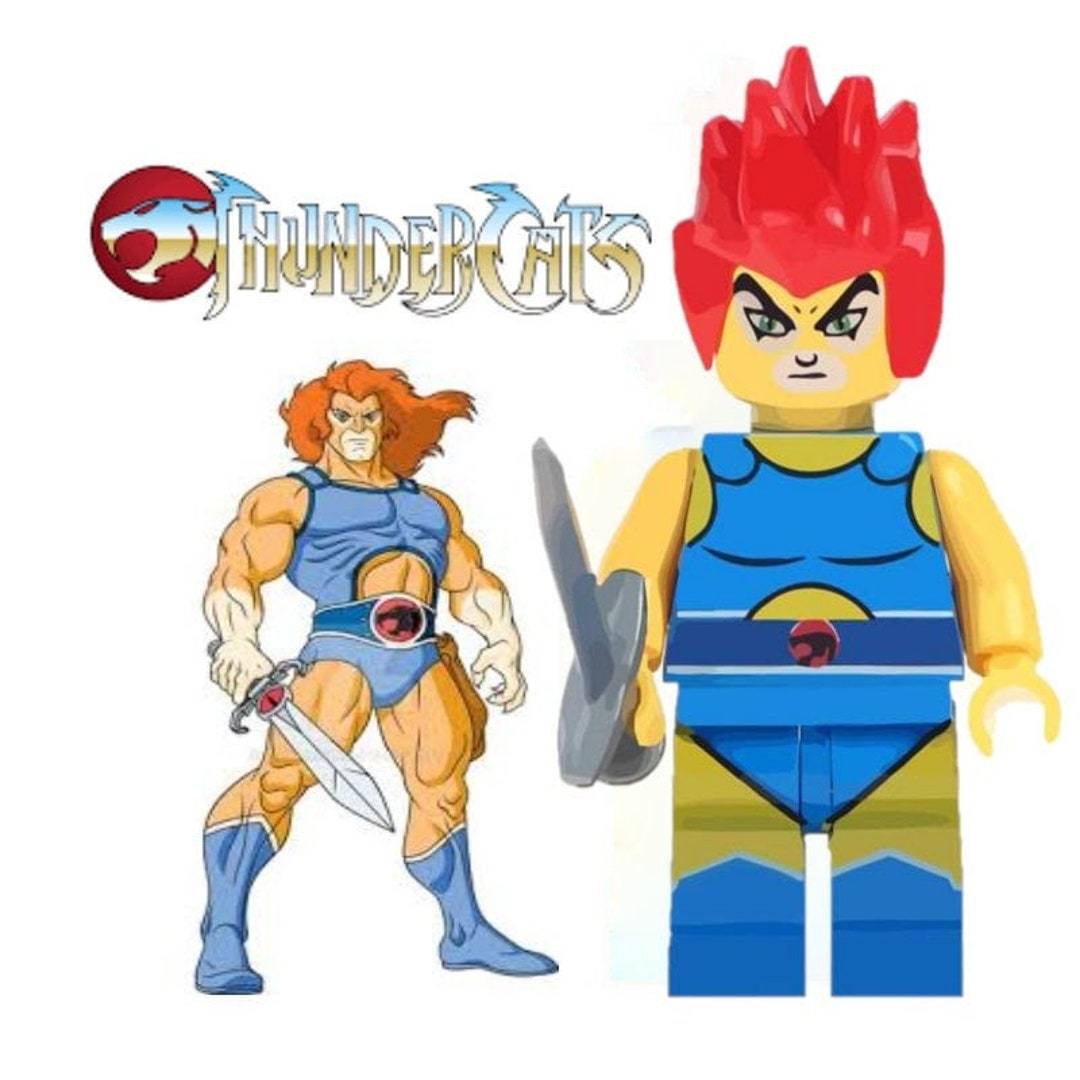 T.v Series Thundercats Lion-o Moc Building Block Minifigure - Etsy