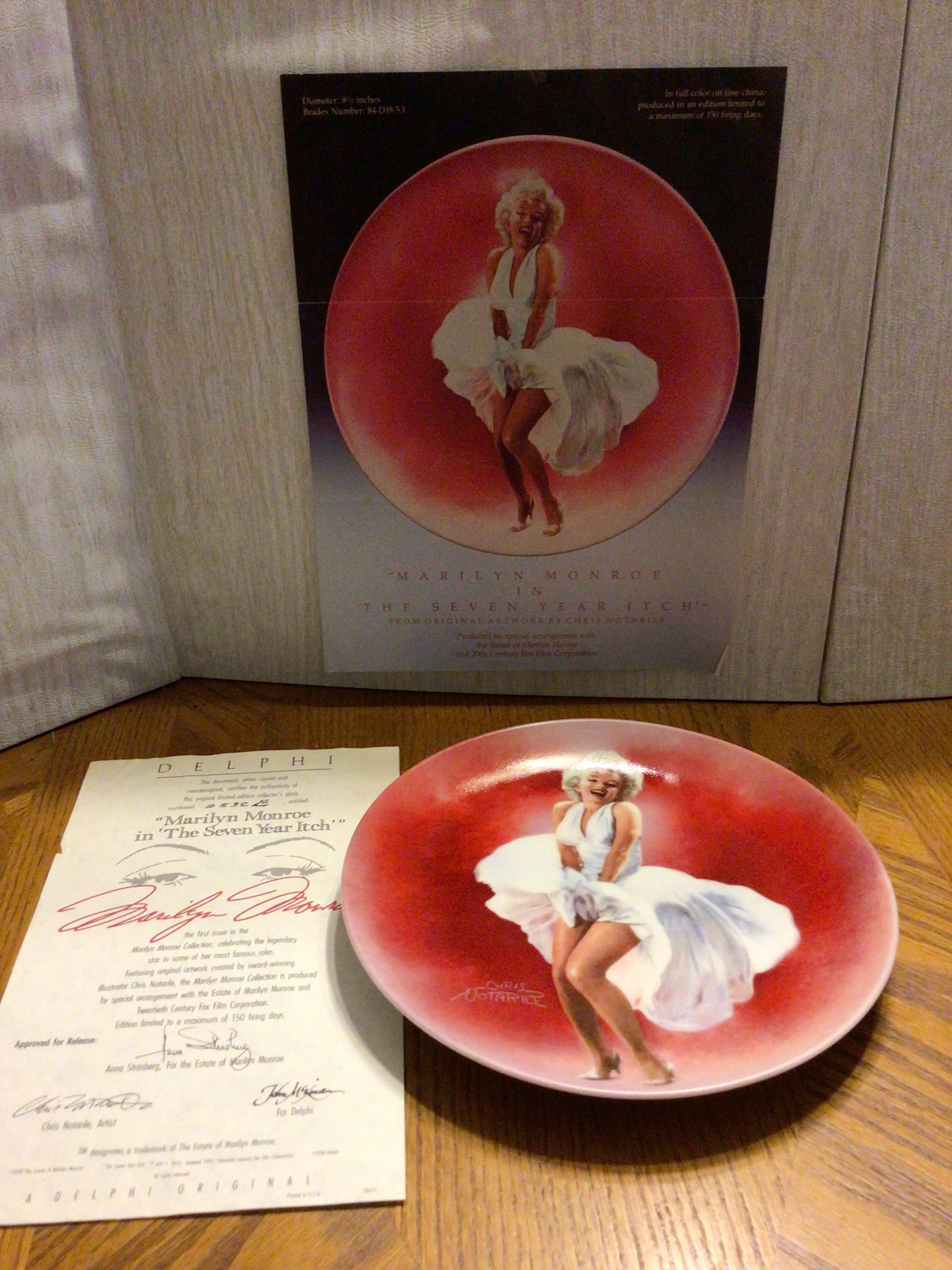 マリリン・モンロー・コレクションのコレクターズプレート - 「七年目