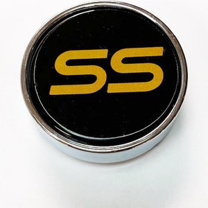シボレー モンテカルロ、エルカミーノ、マリブ SS カラー センターキャップ インレイ デカール 4 個セット