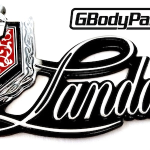 1978-80年式モンテカルロ ランドウ セイルパネルエンブレム GM 20064870 20162395 の代替品