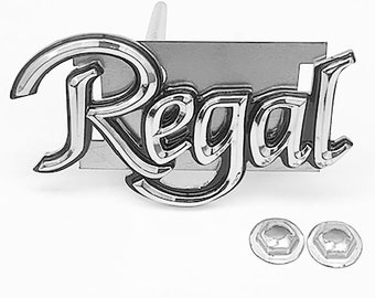1978-1983 Buick Regal Grill Emblem With Backing Plate and Hardware Replaces GM # #1257652