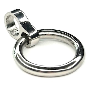 100% TITANIUM 6mm O-Ring for 6mm Cuffs and Collars - Removable ORing Stainless Steel O-Ring charm, O Ring, Slide Over Style