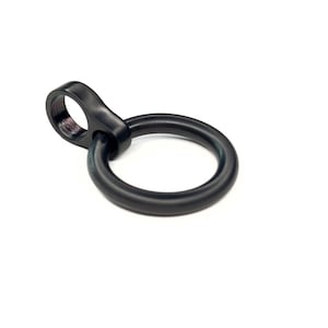 Matte Black  Slide Over Stainless Steel Ring for 6mm and 8mm Cuffs and Collars