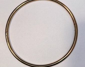 Final Sale - Gold Titanium Locking Eternity Collar 16" 6mm