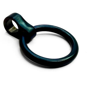 Dark Green O-Ring for 6mm Cuffs and Collars - Removable ORing Stainless Steel O-Ring charm, O Ring, Slide Over Style Oring