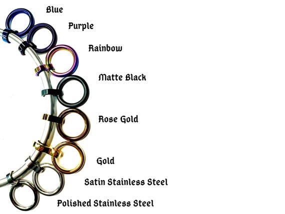 New Design 6mm Matte Black Curved Locking Eternity Collar