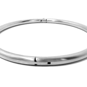 8mm  Satin Locking Eternity Collar Slave Collar Day Collar Stainless Steel