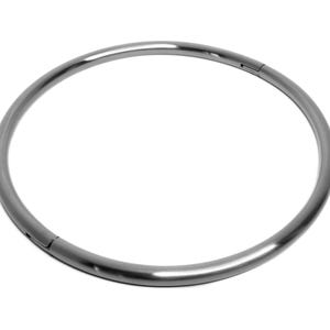 Thick 19&quot; Locking Day Collar - FINAL SALE - 8mm Brushed Surgical Stainless Steel - Eternity Collar