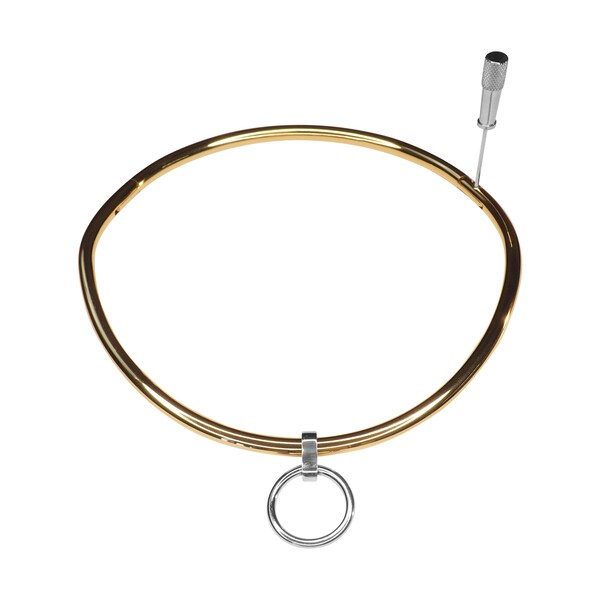 New Design 6mm Gold Curved Locking Eternity Collar Polished Stainless Steel 24/7 Wear Curved - Multiple Sizes Available Including Plus Sizes