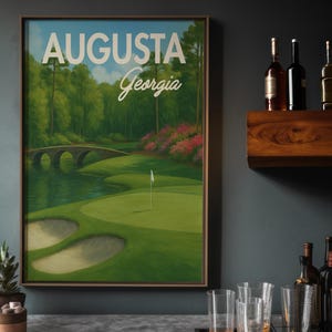 Augusta Golf Art Print: Vintage Georgia Travel Poster