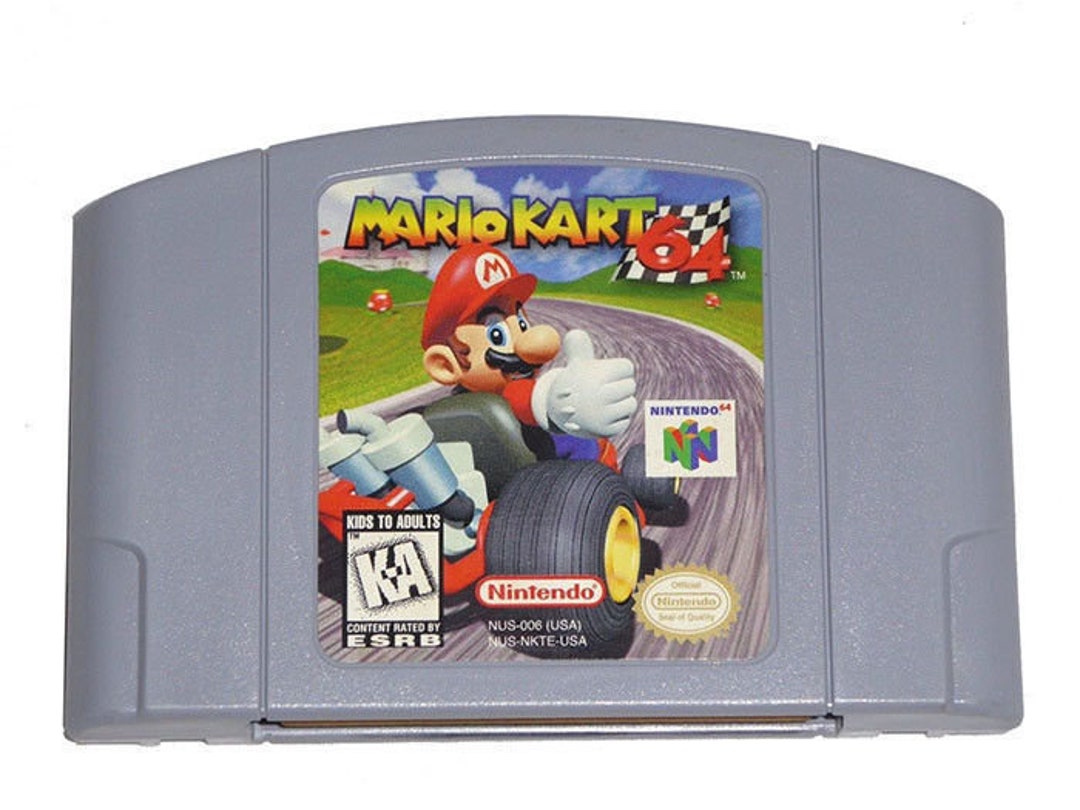 Mario Kart 64 Nintendo 64 N64 Game Cartidge Etsy
