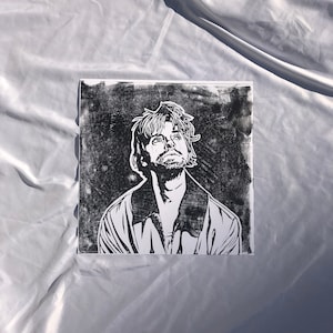 The Optimist- Finneas O&#39;Connell Linocut Portrait