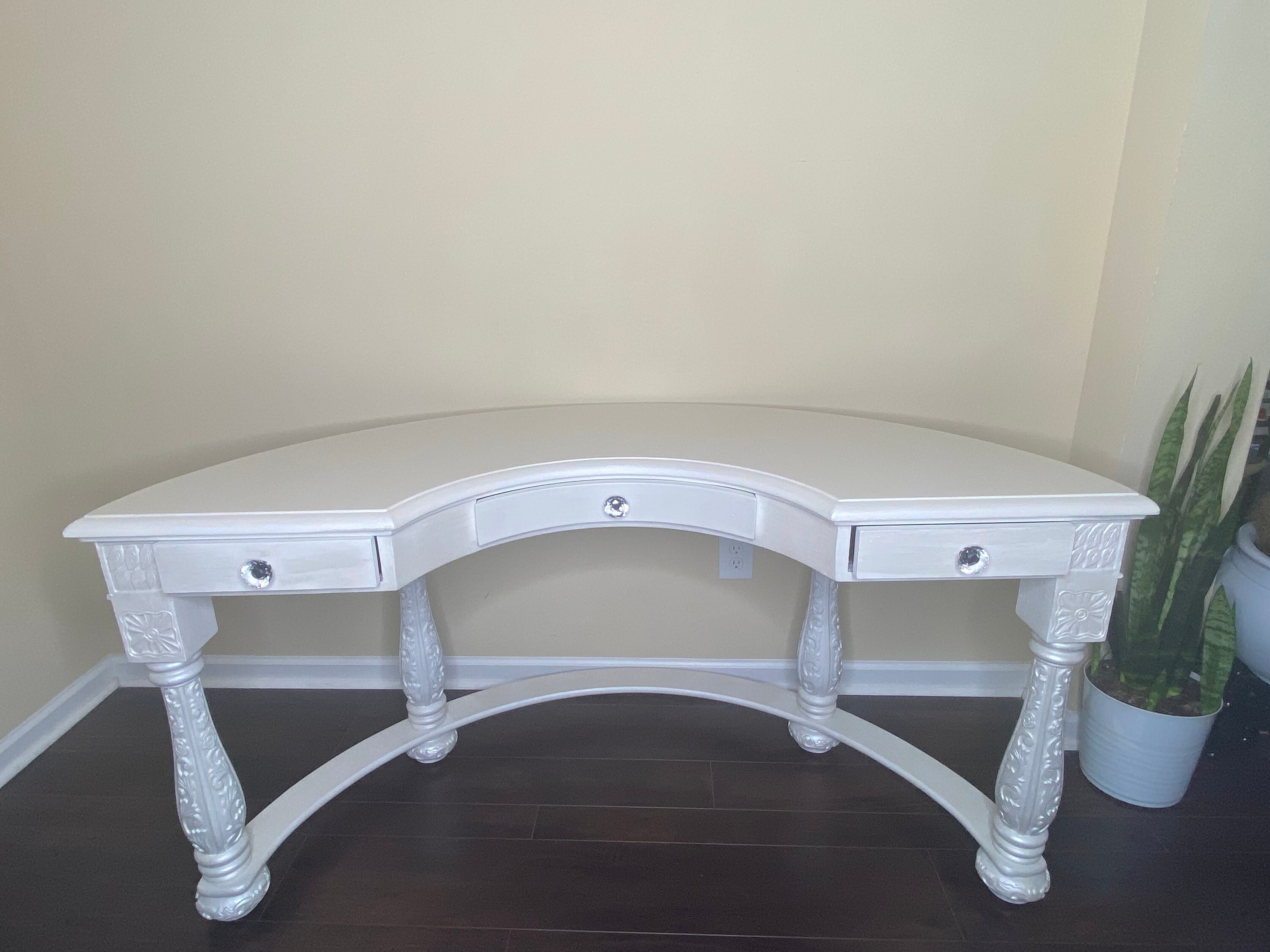 EXECUTIVE DEMILUNE DESK - Etsy
