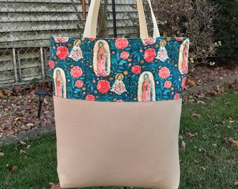 Our Lady of Guadalupe Tote Bag/Marian Apparition/Mexico