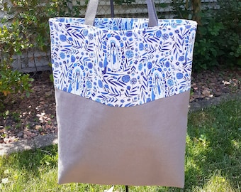 Our Lady of Lourdes Tote Bag/Catholic/Virgin Mary/Marian Apparition