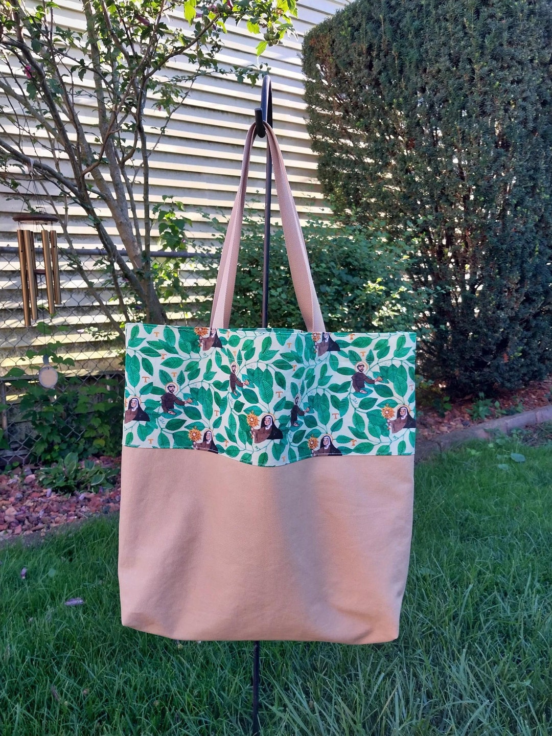CafePress Secular Franciscan Tote Bag - Natural Canvas Reusable Shopping Bag