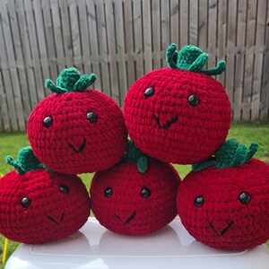 Giant Tomato, Jumbo Size, Vegetable Teddy, Fake Food, Gift For Gardeners, Ready Made Crochet, UKCA Tested