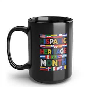 Hispanic Heritage Mug, Mes de la Herencia Hispana Gift Mug, Dad Gift, Coffee Lover Gift, Tea Lover Mug