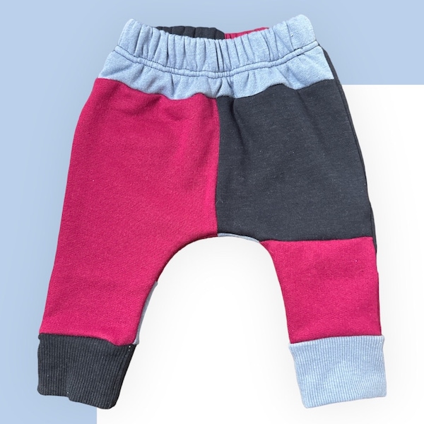 0-3 M patchwork sweatpants