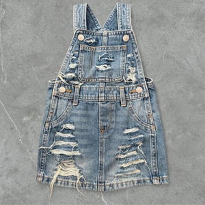 18-24 M Distressed Overall Dress