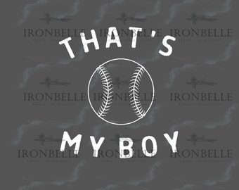 Thats My Boy Baseball Png - Etsy