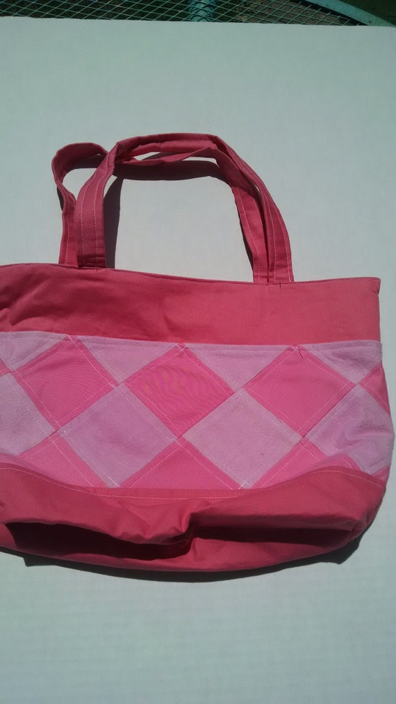 Personalized Pink Denim Tote*