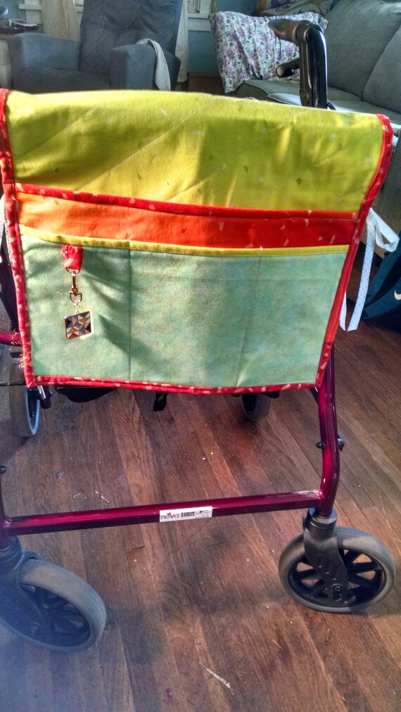 Colorful Walker Caddy Wheel Chair Caddy Tote Etsy