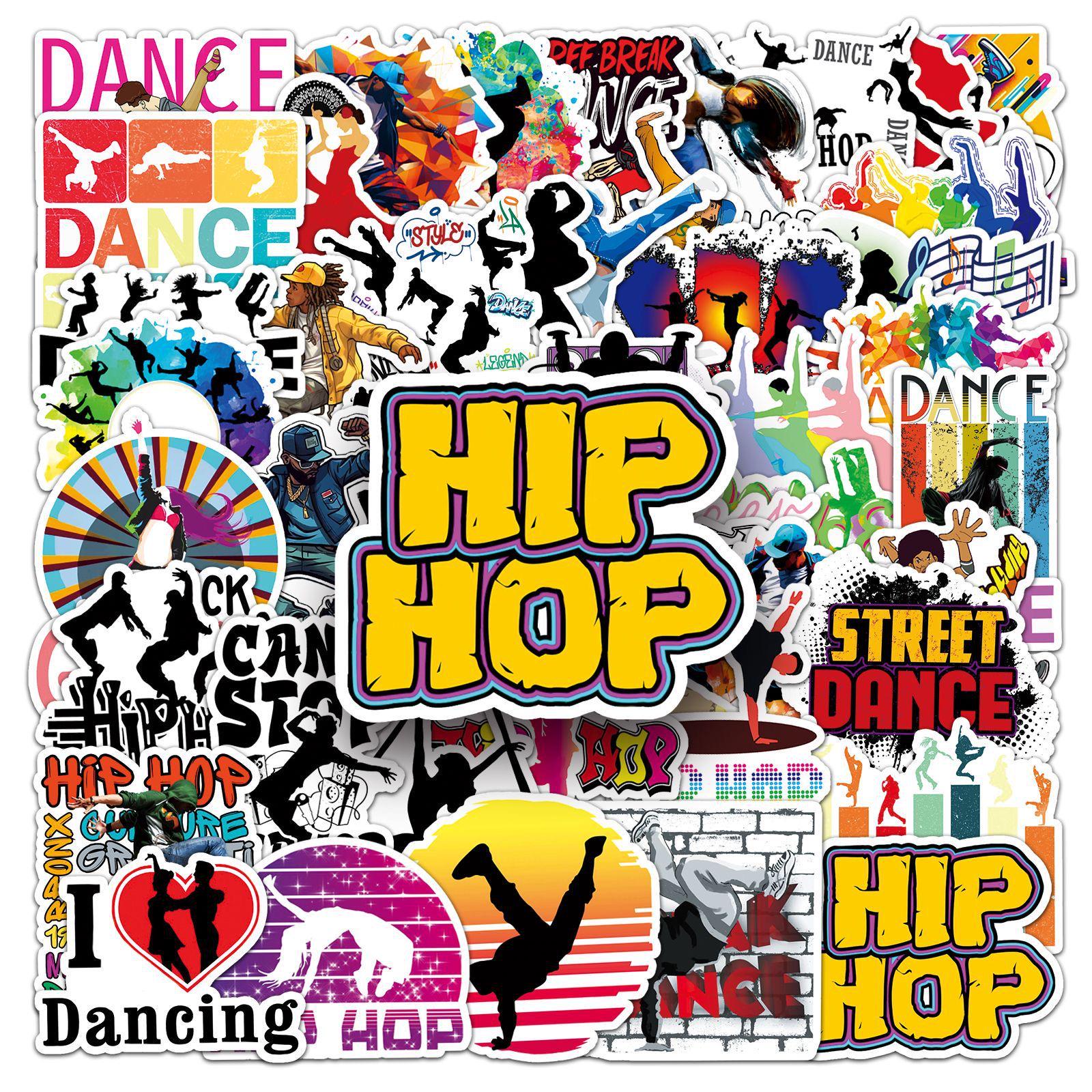 Dance Party Favors Hip Hop Dance Stickers: Waterproof Vinyl Decals For ...
