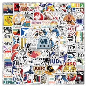 100 Teile / satz Judo Sport Aufkleber, Judo-Konkurrenz Aufkleber, Judo Junge Aufkleber, Weihnachtsgeschenke, DIY Kreative Wasserdichte Notebook Aufkleber