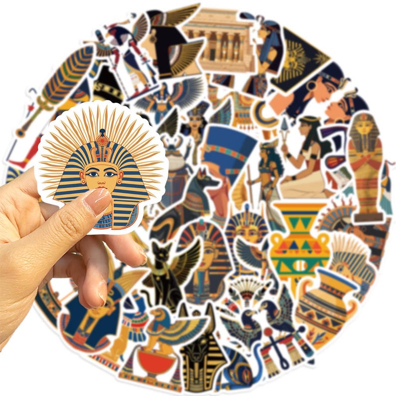 Ancient Egyptian Stickers: Retro Waterproof Vinyl Decals - 50 Pcs - Etsy